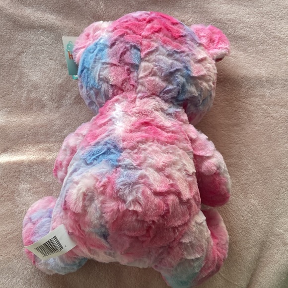NWT Tie Dye Cotton Candy Stuffed Animal Plush Teddy Bear Walgreens brand - Picture 2 of 10